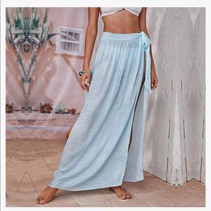 Blue sheer sarong